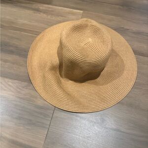 Stylish Tan Wide-Brim Hat